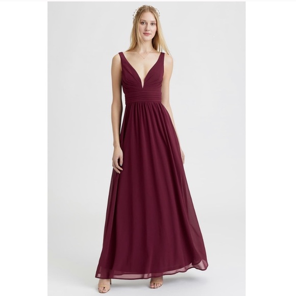 lulus maroon maxi dress